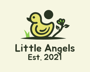 Nature Little Duckling logo design