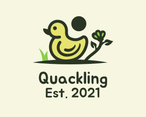 Nature Little Duckling logo design