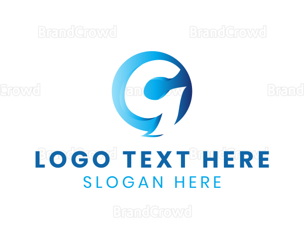 Modern Gradient Sphere Letter G Logo