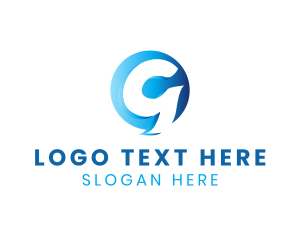 Round - Modern Gradient Sphere Letter G logo design