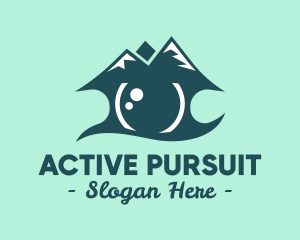 Activity - Teal Mountain Eye logo design