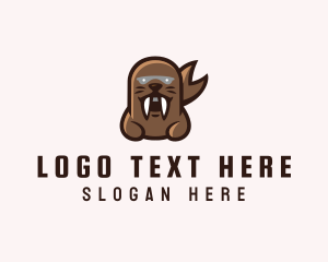 Zoo - Angry Sea Lion logo design