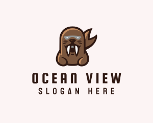 Angry Sea Lion logo design