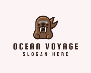 Angry Sea Lion logo design