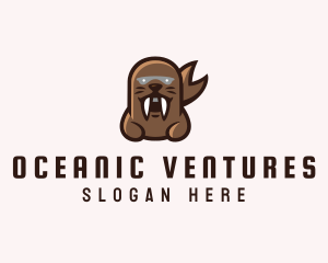 Angry Sea Lion logo design