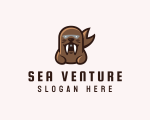 Angry Sea Lion logo design