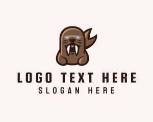 Angry - Angry Sea Lion logo design