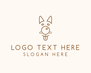 Pet - Pet Brown Dog logo design