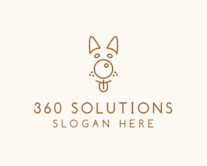 Pet Brown Dog logo design