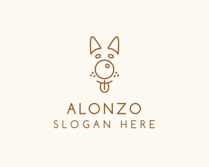 Pet Brown Dog logo design