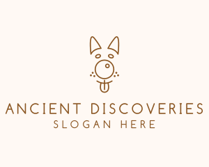 Pet Brown Dog logo design