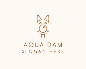 Pet Brown Dog logo design