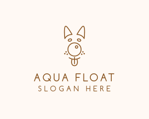 Pet Brown Dog logo design