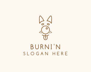 Pet Brown Dog logo design