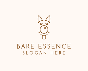 Pet Brown Dog logo design