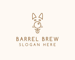 Pet Brown Dog logo design