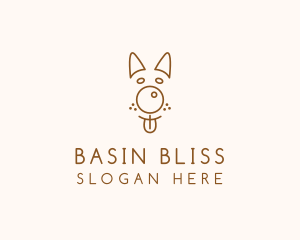 Pet Brown Dog logo design