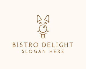 Pet Brown Dog logo design