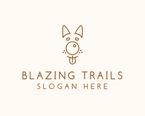 Pet Brown Dog logo design