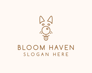 Pet Brown Dog logo design