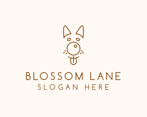 Pet Brown Dog logo design