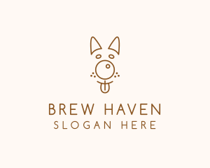 Pet Brown Dog logo design