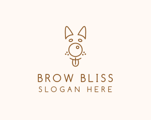 Pet Brown Dog logo design