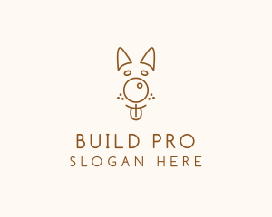 Pooch - Pet Brown Dog logo design