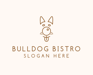 Pet Brown Dog logo design