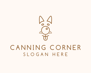 Pet Brown Dog logo design