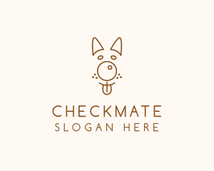 Pet Brown Dog logo design