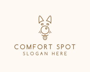 Pet Brown Dog logo design