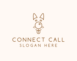 Pet Brown Dog logo design