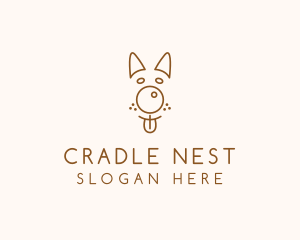 Pet Brown Dog logo design