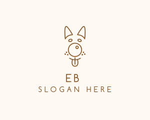 Pet Brown Dog logo design