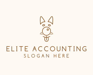 Pet Brown Dog logo design