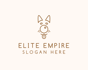 Pet Brown Dog logo design