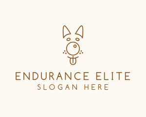 Pet Brown Dog logo design