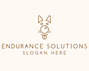 Pet Brown Dog logo design