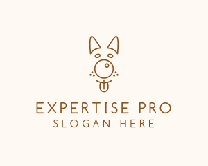 Pet Brown Dog logo design