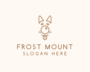 Pet Brown Dog logo design