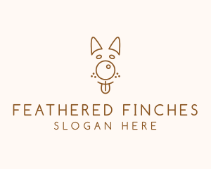 Pet Brown Dog logo design