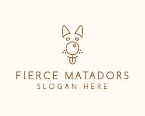 Pet Brown Dog logo design