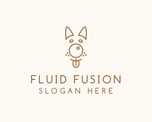 Pet Brown Dog logo design