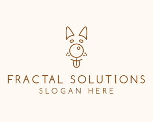 Pet Brown Dog logo design