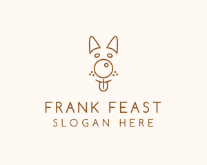 Pet Brown Dog logo design