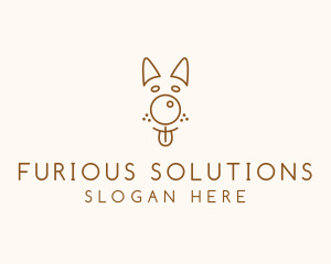 Pet Brown Dog logo design