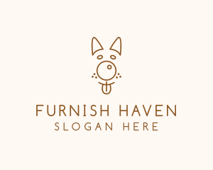 Pet Brown Dog logo design