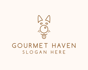 Pet Brown Dog logo design