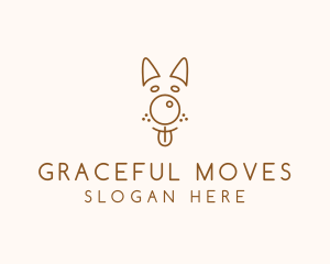 Pet Brown Dog logo design